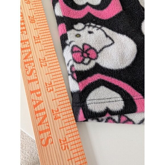 Sanrio Hello Kitty Heart Fleece PJ Pants Womens Size 2X Black Pull On Sleepwear - Picture 11 of 12